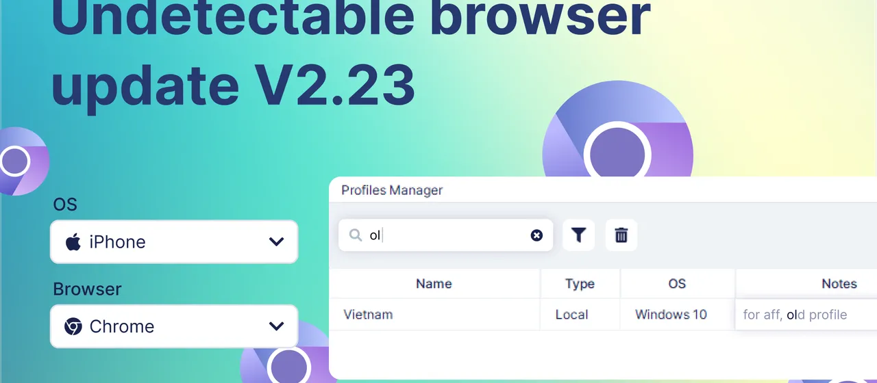 What's new in the Undetectable update V2.23