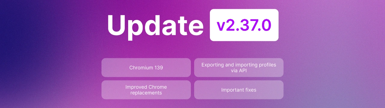 Undetectable 2.37.0: Chromium 139 and New API Features