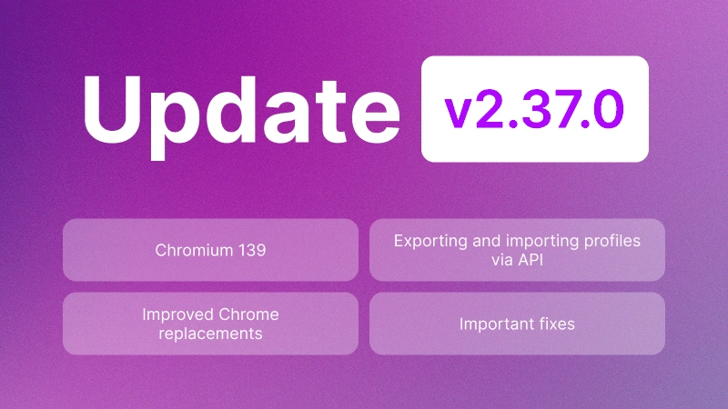 Undetectable 2.37.0: Chromium 139 and New API Features
